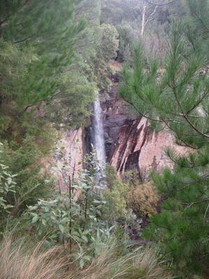 St Georges Falls from the edge of the cliff