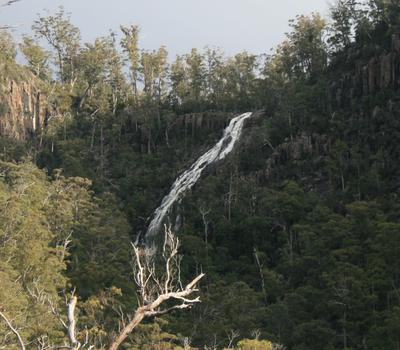 Slippery Falls from along the Pelverata Falls track